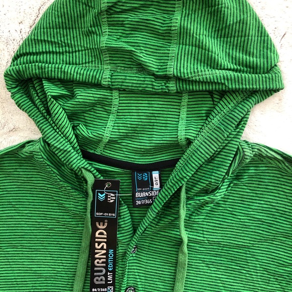 Practical Burnside Brand light green long sleeves Limited Edition hoody - Picture 4 of 5